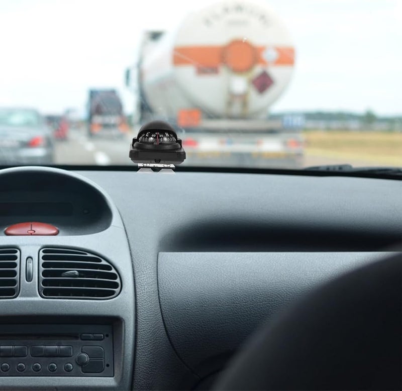 ABS Material Portable Adjustable Car Compass Ball for Automotive Dashboard Boat and Truck Navigation - Image 4